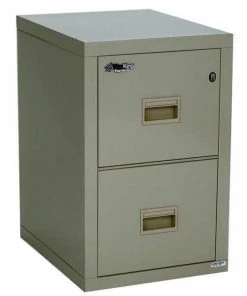 Fireking 17-3/4" W 2 Drawer Vertical File, Parchment