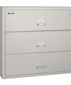 Fireking 25-3/16" W 3 Drawer Lateral File, Parchment, Letter/Legal