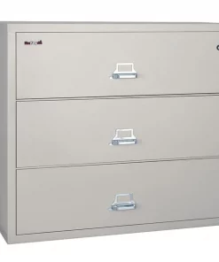 Fireking 31-15/16" W 3 Drawer Lateral File, Parchment, Letter/Legal