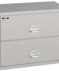 Fireking 25-3/16" W 2 Drawer Lateral File, Parchment, Letter/Legal