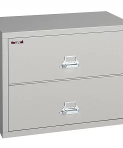 Fireking 38-15/16" W 2 Drawer Lateral File, Parchment, Letter/Legal