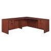 Legacy Corner Desk, 72" D, 71" W, 29" H, Cherry, Melamine Laminate