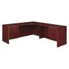 Legacy Corner Desk, 72" D, 71" W, 29" H, Mahogany, Melamine Laminate