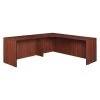 Legacy Corner Desk, 72" D, 71" W, 29" H, Cherry, Melamine Laminate
