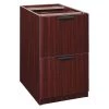 15-1/2" W Legacy File File Pedestal, Mahogany, Mahogany