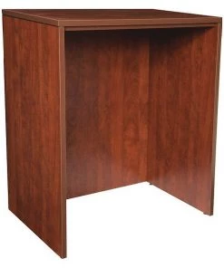Legacy Standing Desk, 23" D, 36" W, 42" H, Cherry, Melamine Laminate