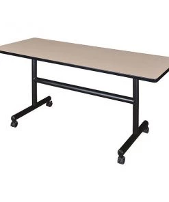 Kobe Rectangle Training Table, 60" X 29", Laminate Top, Beige