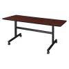 Kobe Rectangle FlipTop Table, 60" X 29", Laminate Top, Cherry