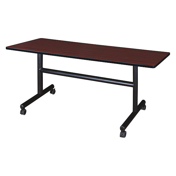 Kobe Rectangle FlipTop Table, 60" X 29", Laminate Top, Mahogany