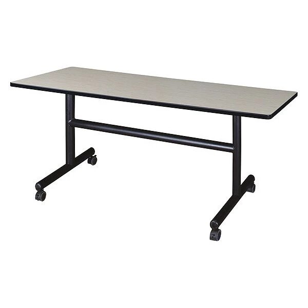 Kobe Rectangle FlipTop Table, 60" X 29", Laminate Top, Maple
