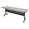Kobe Rectangle FlipTop Table, 84" W, 29" H, Laminate Top, Maple
