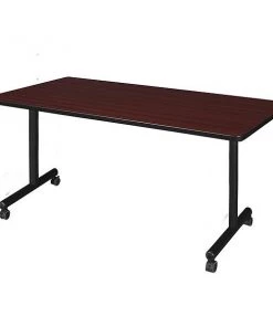 Kobe Rectangle Training Table, 60" X 29", Laminate Top, Mahogany