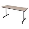 Kobe Rectangle Training Table, 60" X 29", Laminate Top, Beige