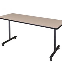 Kobe Rectangle Training Table, 60" X 29", Laminate Top, Beige