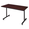 Kobe Rectangle Training Table, 42" X 29", Laminate Top, Mahogany
