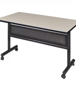 Kobe Rectangle FlipTop Table, 48" W, 29" H, Laminate Top, Maple