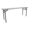 Zoro Select Rectangle Folding Training Table, 20" X 71 in X 29", White