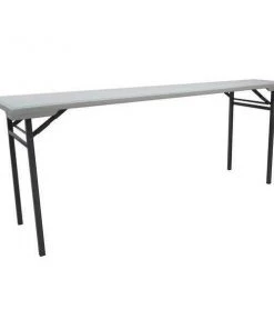 Zoro Select Rectangle Folding Training Table, 20" X 71 in X 29", White