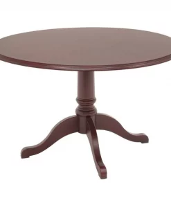Regency Round Conference Table, 42 in X 30 in, Wood Veneer Top