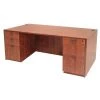Regency Pedestal Desk, 30" D, 66" W, 29" H, Cherry, Laminate