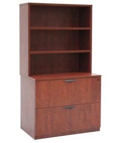 Regency Hutch w/ Lateral File, Legacy, Cherry