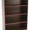 Regency 4-Shelf Bookcase, Laminate 47"x32" Mahogany