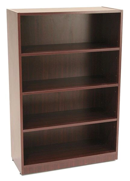Regency 4-Shelf Bookcase, Laminate 47"x32" Mahogany