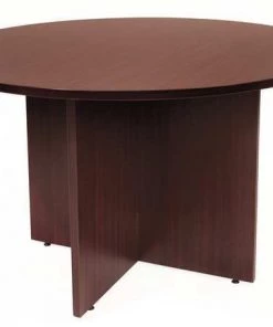Regency Round Conference Table, 42 in X 29 in, Thermal Fused Laminate Top