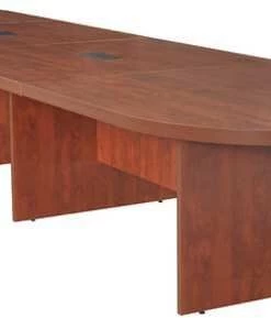 Regency Race Track Conference Table, 52 in X 16 ft X 29 in, Thermal Fused Laminate Top