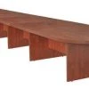 Regency Race Track Conference Table, 52 in X 24 ft X 29 in, Thermal Fused Laminate Top