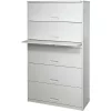 Datum Storage 36" W Locking File Cabinet, Gray, Letter