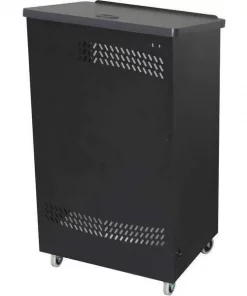 Datum Storage Mobile Podium, Black/Black Top