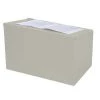 Datum Storage Portable Desktop Lecturn, Bone White