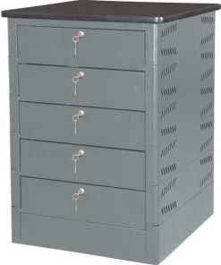 Intellerum By Datum Keyed Charging Twr, 5H, Gray Mist/Blk Top