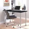 Bestar Table Rectangle Table Desk, 24" X 47.6" X 29", Laminate Top, Black