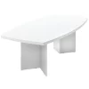 Bestar Table Boat Shaped Conference Table, White
