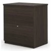 Bestar Table 28.40" W Lateral File, Dark Chocolate, Dark Chocolate
