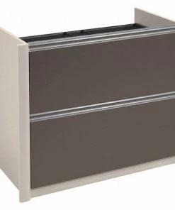 Connexion 33.90" W Pedestal, Oversized, Slate/Sandstone, Slate and Sandstone