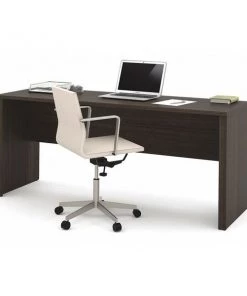 Embassy Credenza, 23.4" D, 71.1" W, 30.4" H, Dark Chocolate, Melamine