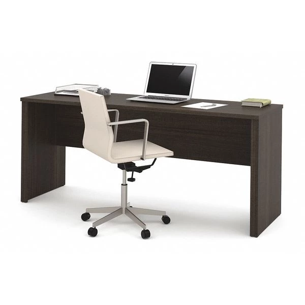 Embassy Credenza, 23.4" D, 71.1" W, 30.4" H, Dark Chocolate, Melamine