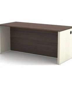 Prestige Executive Desk, 29.8" D, 71.1" W, 30.4" H, Antigua, Melamine