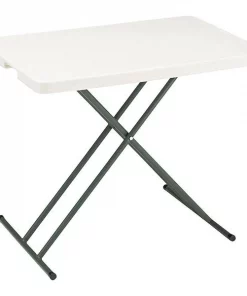 Iceberg Rectangle IndestrucTableÂ® Classic Folding Table, Platinum Granite - 30" x 20" Personal, 30" W