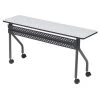 Iceberg Rectangle Mobile Seminar Table, 60" X 60" X 29", Gray