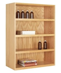Diversified Spaces Red Oak Bookcase, Chemical, 36" W x 16" D x 48" H, 36" W, 48" H, Shelving