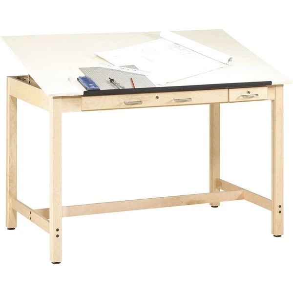 Diversified Woodcrafts Instructor's Drafting Table, Almond, Maple