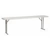 Flash Furniture Rectangle Training Table, 18" X 96" X 29", Plastic Top, White