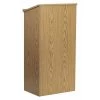 Flash Furniture Stand Up Lectern, Oak