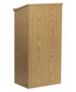 Flash Furniture Stand Up Lectern, Oak