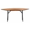 Flash Furniture Serpentine Serpentine Wood Table, 65"x24", 24" W, 48" L, 30.25" H, Wood Top, Wood Grain