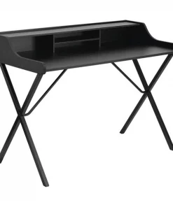 Flash Furniture Computer Desk, 23-5/8" D, 46.812" W, 34.812" H, Black, Laminate